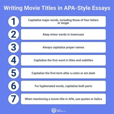 How to Write Movie Titles in Essays: A Journey Through the Stars and Grammar Rules